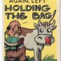 Comic Postcard Artist Signed Wilf Long Left Holding The Bag PECO