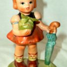 Norton Original Our Children Figurine Girl With Gift & Umbrella Ceramic 87-507