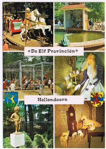 Holland Postcard Hellendoorn De Elf Provinien Sprookjestuin Multi
