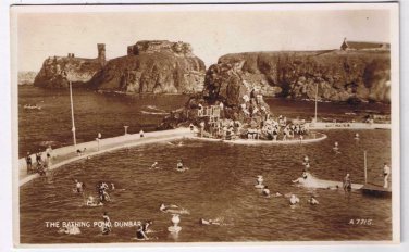 UK Postcard Scotland  Dunbar The Bathing Pond RPPC