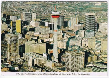 Postcard Downtown Calgary Skyline Alberta
