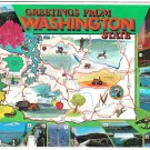 Washington Postcard Greetings From Washington State Multi View