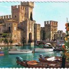 Italy Postcard Garda Lake Sirmione Dock & Castle