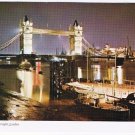 United Kingdom Postcard England London Tower Bridge At Night
