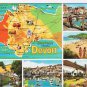 United Kingdom UK Postcard Devon Multi View Boats Beach Houses Bridge