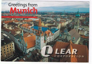 Advertising Postcard Munich Lear Jet Corporation Large Card