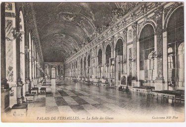 France Postcard Palais de Versailles La Salle des Glaces Hall Of Mirrors