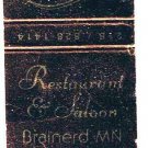 Matchbook Cover Brainerd MN Pauline's Restaurant & Saloon