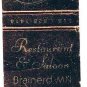 Matchbook Cover Brainerd MN Pauline's Restaurant & Saloon