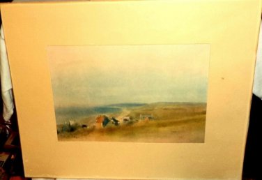 Degas Print Houses Upon Cliffs Overlooking A Bay David Daniels Shorewood Pub