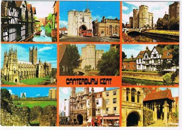 United Kingdom UK Postcard Canterbury Kent Weavers Christchurch Westgate