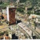 France Postcard Charleroi Boulevard Thirou & Centre Albert Aerial View