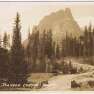 Postcard RPPC At Johnson Canyon Banff Alberta Byron Harmon Along The CPR Line