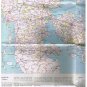 Denmark Map Trans Canada Airlines Air Canada 1961