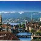 Postcard Zurich mit Kirchen Grossmunster Fraumunster & St Peter