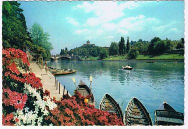 Italy Postcard Torino Along To Po