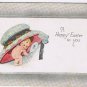 Postcard Happy Easter To You Large Bonnet Hand Mirror Angel