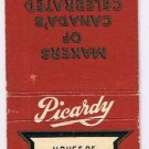 Matchbook Cover House Of Picardy Candy Canada