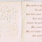 Antique Embossed Flowers Friendship Card Nice Verse