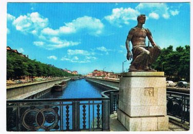 France Postcard Charleroi La Sambre River