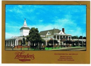 Frankenmuth Michigan Postcard Zehnders World Famous Chicken Dinners