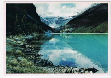 Alberta Postcard Lake Louise Banff National Park Snow Covered Mountains