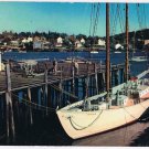 Maine Postcard Boothbay Harbor Bowdoin North Pole Exploration Byrd & MacMillan