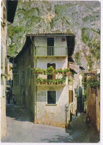 Italy Postcard Limone Lac Garda Dreamy Ancient Country House