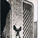 Postcard Coventry Cathedral Porch & Epstein's Bronze St Michael Conflict Devil