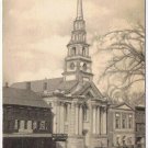 Postcard First Congregationsl Church Built 1786 Keene New Hampshire Old Cars