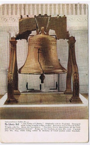 Postcard The Liberty Bell Philadelphia Pennsylvania 1 Cent Balboa Stamp