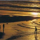France Postcard Last Stroll On The Beach Sunset People