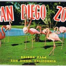 California Postcard Booklet San Diego Zoo Balboa Park