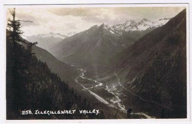 Postcard RPPC Illecillewaet Alberta Byron Harmon Along The CPR Line