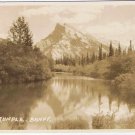 Postcard RPPC Mt Rundle Banff Byron Harmon Along The CPR Line