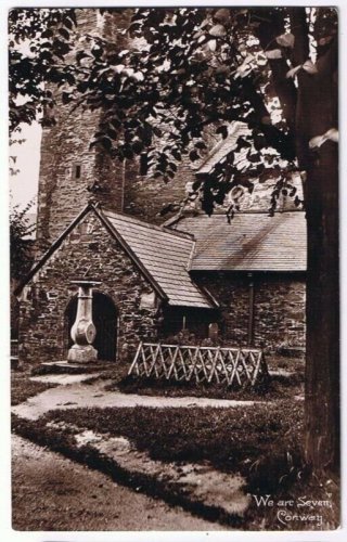 England Postcard Conway Churchyard We Are Seven Wordsworth