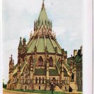 Ottawa Ontario Postcard Folkard Library Dominion Parliament