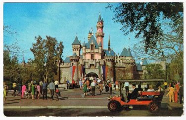 Florida Postcard Disneyland Sleeping Beauty's Castle
