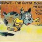 Comic Funny Postcard Doggonit Gotta Bone To Pick With You SDC