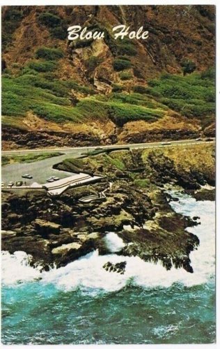 Oahu Hawaii Postcard Blow Hole Natural Sea Geyser