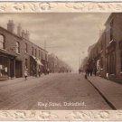 Postcard RPPC Embossed Frame King Street Dukinfield Tameside Greater Manchester