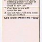 Matchbook Cover L E Hunt Insurance Racine Wisconsin