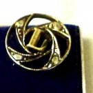 Lions Club Pin 1/2" Diameter 2 1/2" Long