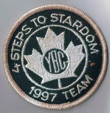 Youth Bowling Canada YBC 4 Steps To Stardom 1997 Team Sew On Patch 3" Diameter