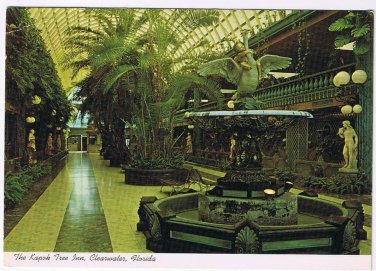Florida Postcard Clearwater The Kapok Tree Inn Entrance Mall