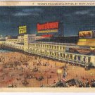 New Jersey Postcard Atlantic City Young's Million Dollar Pier By Night