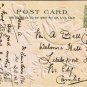 Christmas Postcard Roses Daisies Stewart & Woolf Series651 VINTAGE