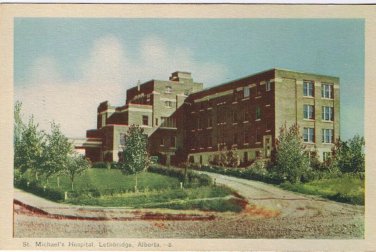Postcard St Michael's Hospital Lethbridge Alberta