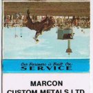 Ontario Matchbook Cover Kitchener Marcon Custom Metals