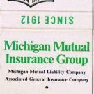 Michigan Matchbook Cover Huntington Woods Michigan Mutual Insurance Group